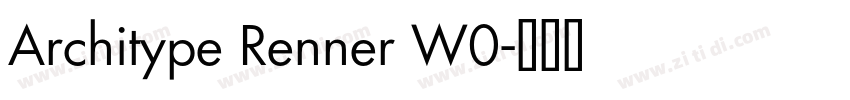 Architype Renner W0字体转换